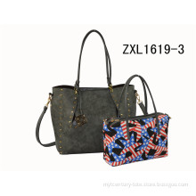 Custom PU Elegance Designer Women Handbag Fashion Bags Ladies Handbags (ZXL1619-3)